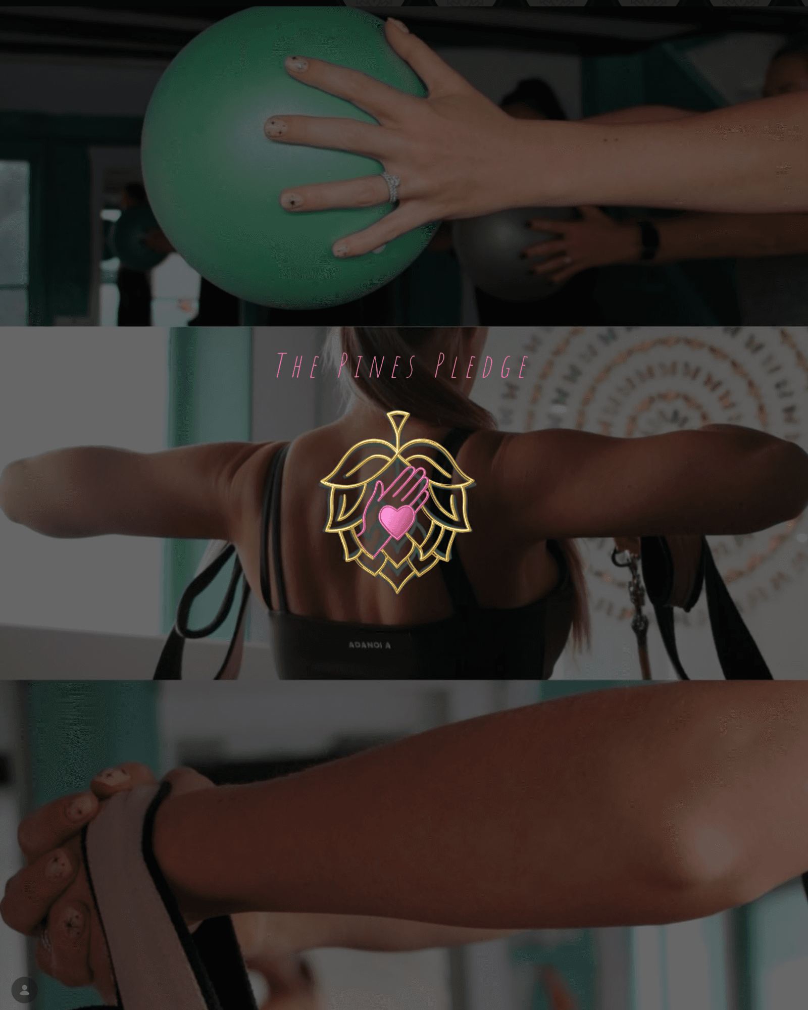 The Pines Studio reformer pilates branded content